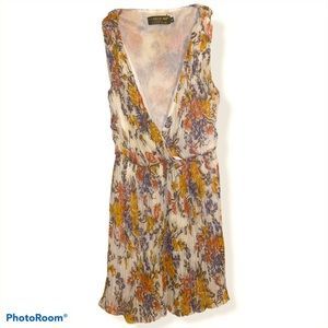 Chiffon Pleated Floral Dress